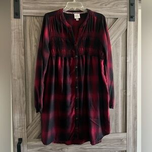 Knox Rose Red and Black Long Sleeve Dress